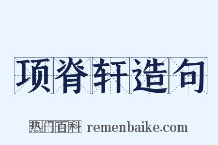 项脊轩造句是什么意思的图片
